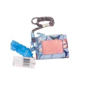 Vera Bradley ReActive Lanyard ID Case Holder Really Regatta NWT